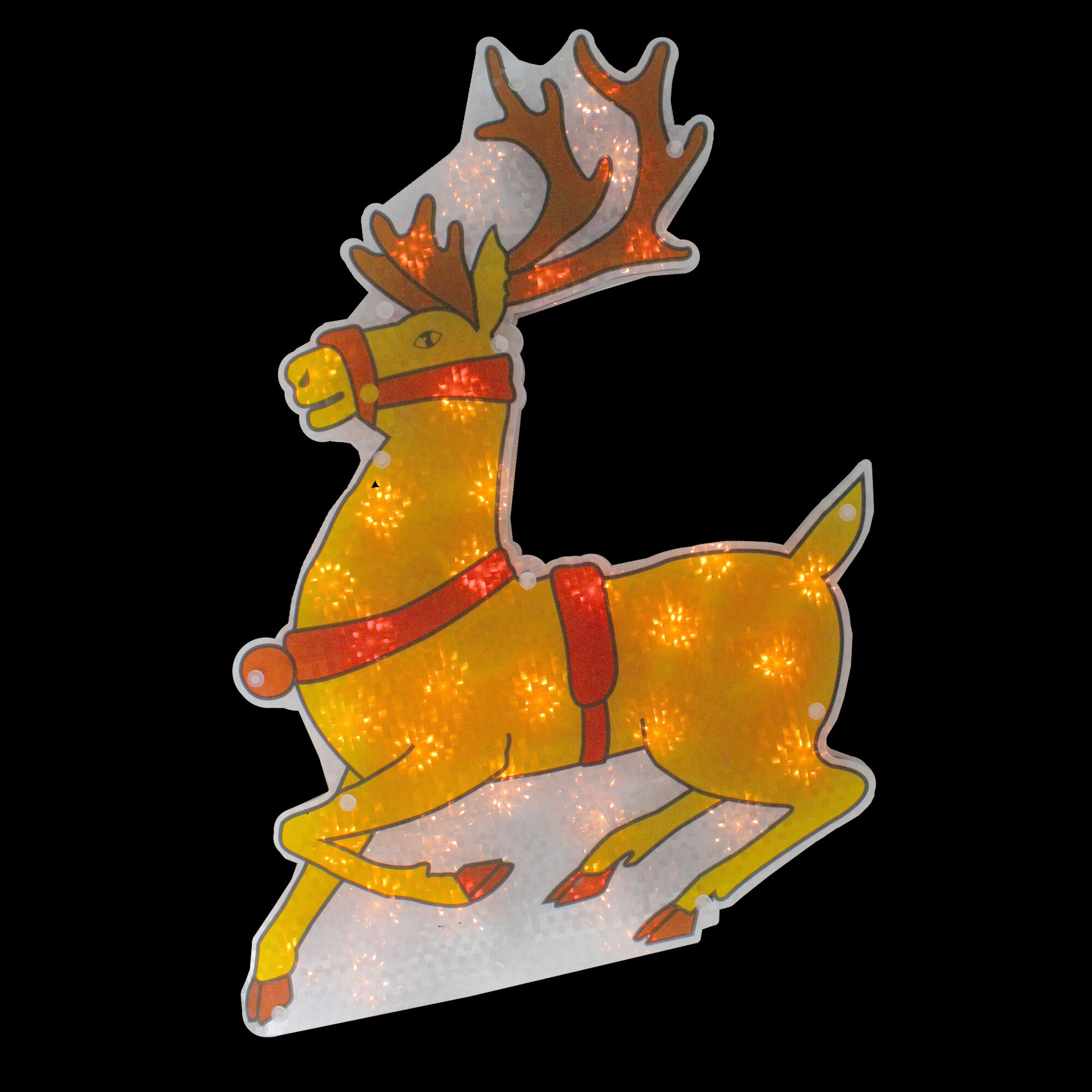 Northlight Seasonal Shimmering Reindeer Christmas Window Lighting